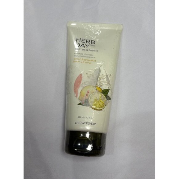 The Face Shop Herb Day 365 Master Blending Cleansing Foam Lemon & Grapefruit - Picture 1 of 4